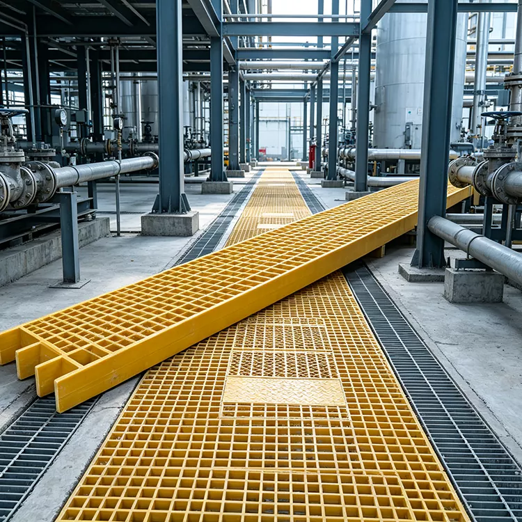 Heavy-Duty FRP Walkway Grating